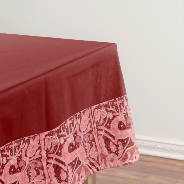 Weihnachts-Rentierlace 60" x 104" Tischdecke (Beispiel)