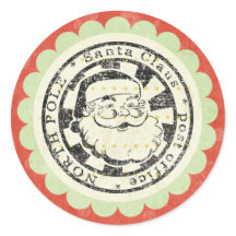 Weihnachts-Retro-Aufkleber