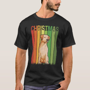 Weihnachts Retro Labrador Dog Group Matching Xmas T-Shirt