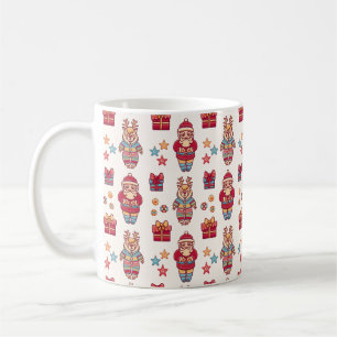 Weihnachts Retro Santa Kaffeetasse