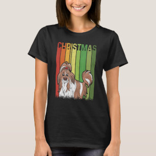 Weihnachts Retro Shih Tzu Dog Group Matching Xmas T-Shirt
