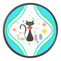 Weihnachts Retro Siamese Cat