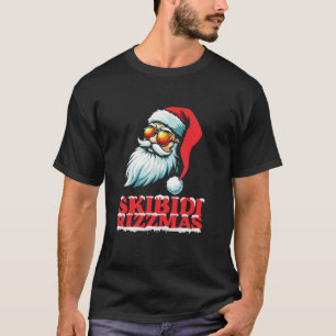 Weihnachts Retro Skibidi Rizzmas Funny Santa Skati T-Shirt