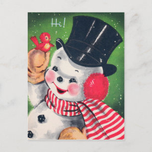 Weihnachts Retro Snowman Weihnachten Weihnachten P