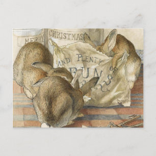 Weihnachts-Rezept-Karte Feiertagspostkarte