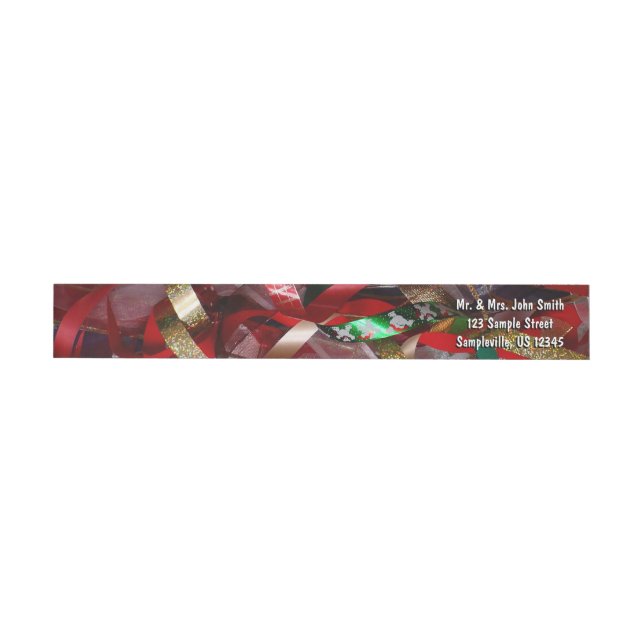 Weihnachts-Ribbons Red Green und Gold Holiday (Person)