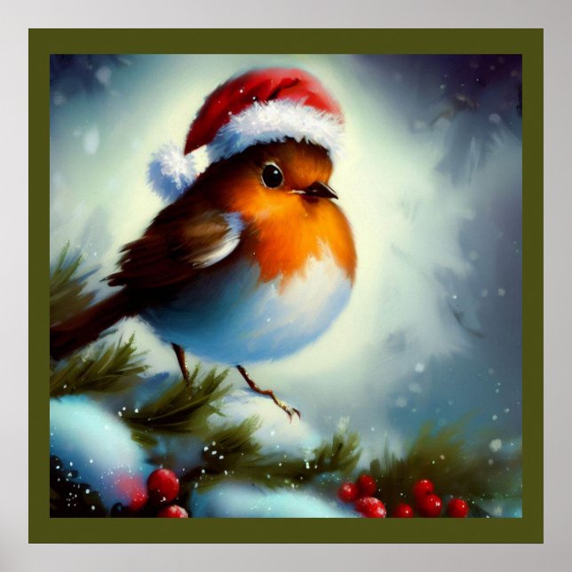 Weihnachts-Robin 3 Poster (Vorne)