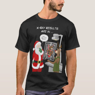 Weihnachts-Röntgenassistent Lustiger Weihnachtsman T-Shirt