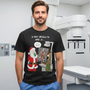 Weihnachts-Röntgenassistent Lustiger Weihnachtsman T-Shirt