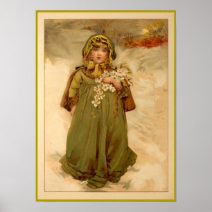 Weihnachts-Rose Poster