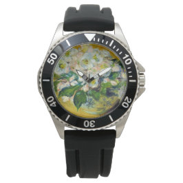 Weihnachts-Rose (von Claude Monet) Armbanduhr