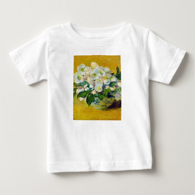 Weihnachts-Rose (von Claude Monet) Baby T-shirt (Vorderseite)