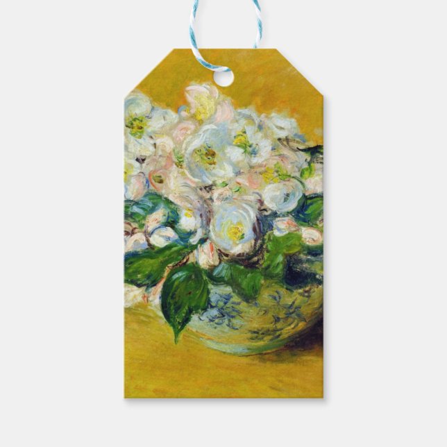 Weihnachts-Rose (von Claude Monet) Geschenkanhänger (Vorderseite)