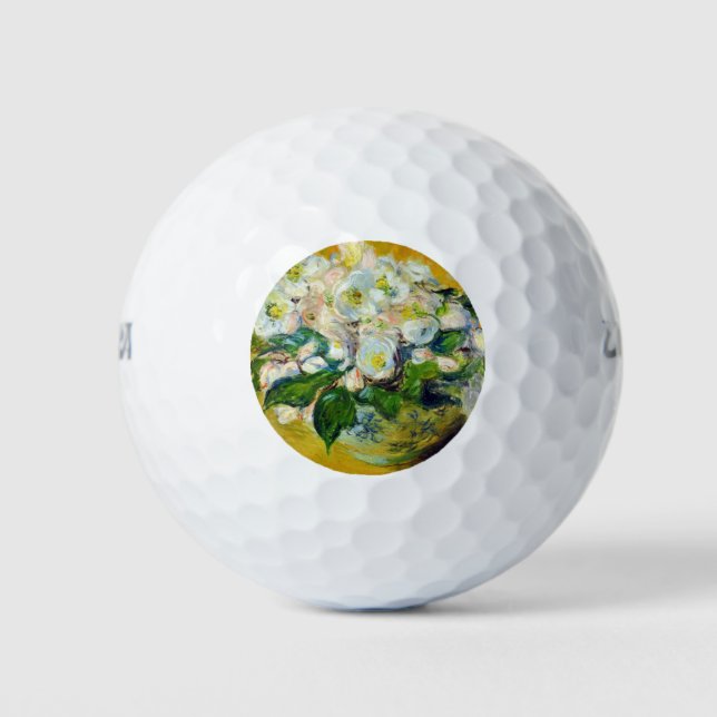 Weihnachts-Rose (von Claude Monet) Golfball (Vorderseite)