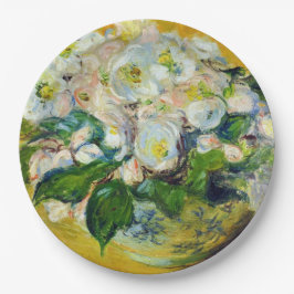 Weihnachts-Rose (von Claude Monet) Pappteller