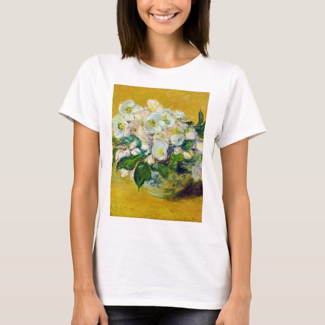 Weihnachts-Rose (von Claude Monet) T-Shirt (Vorderseite)