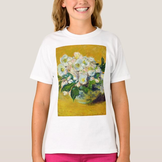 Weihnachts-Rose (von Claude Monet) T-Shirt (Vorderseite)