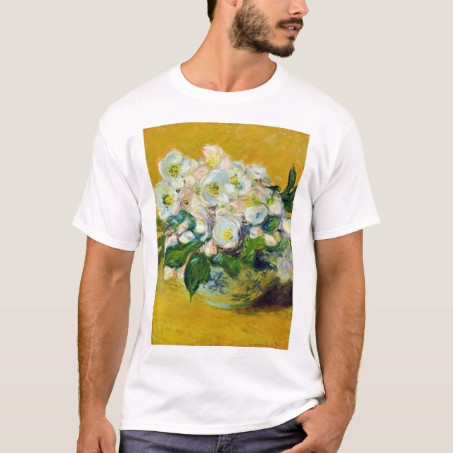 Weihnachts-Rose (von Claude Monet) T-Shirt (Vorderseite)