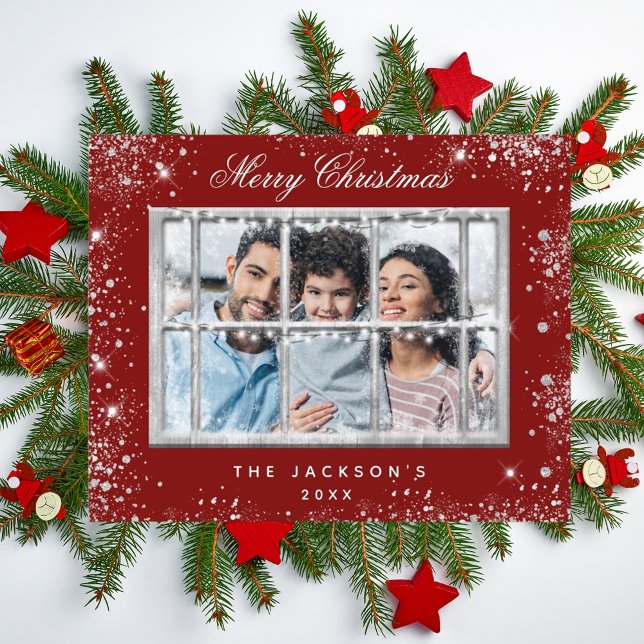 Weihnachts-Rot-Foto-Budget Flyer (Von Creator hochgeladen)