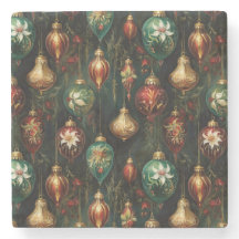 Weihnachts-Rot-Gold-Ornamente