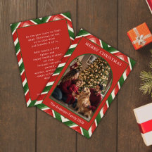 Weihnachts-Rot-Grün-Chevron-Bogen-Foto