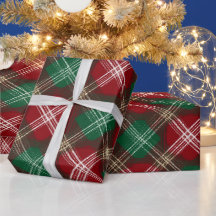 Weihnachts-Rot-Grün-Klassiker-Schnee-Karomuster