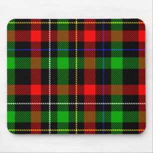 Weihnachts-Rot-Grün-Weiß-Flanell-Karodesign  Mousepad