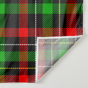 Weihnachts-Rot-Grün-Weiß-Flanell-Karodesign Wandteppich