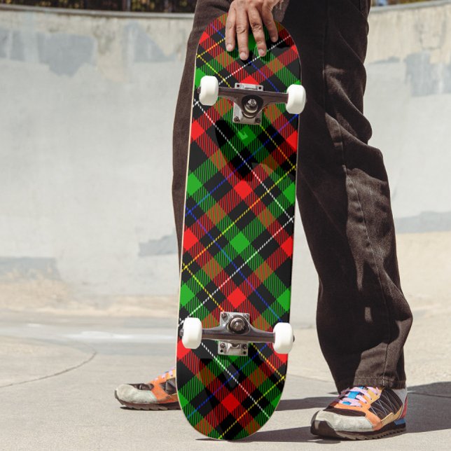 Weihnachts-Rot-Grün-Weiß-Karo-Design  Skateboard (Von Creator hochgeladen)
