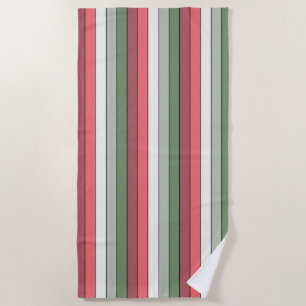 Weihnachts Rot Grüne Farbe auf Textil Papier Strandtuch