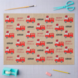 Weihnachts-Rot-Individuelle Name Kraft Seidenpapier