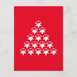 Weihnachts Rot jetzt Sternenbaum Postkarte