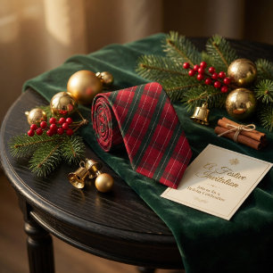 Weihnachts-Rot-Muster Krawatte