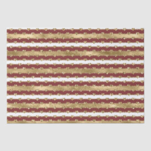 Weihnachts-Rot-Streifen Glitzer Herz Seidenpapier