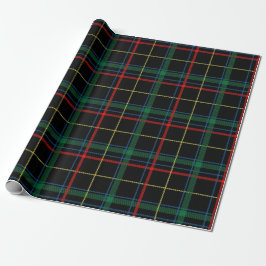 Weihnachts Rot und Grüner Tartan Geschenkpapier