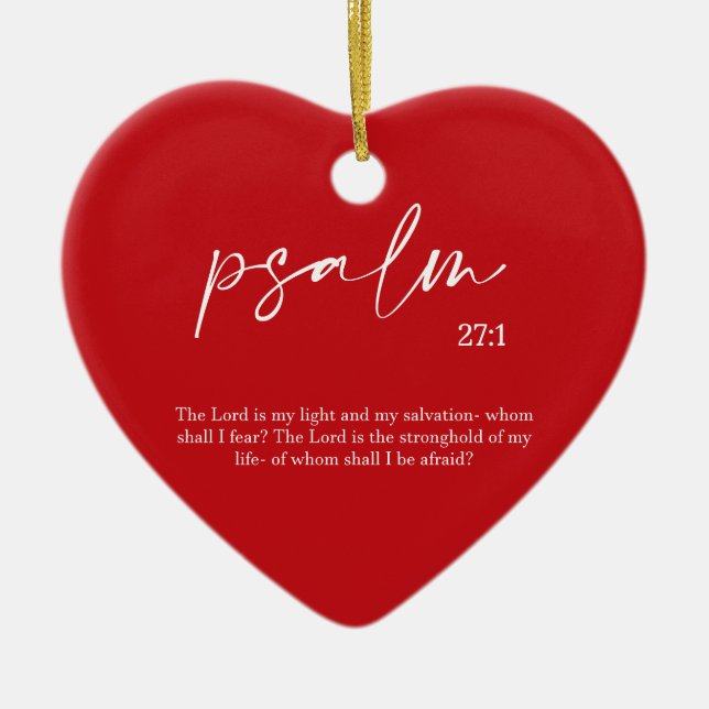 Weihnachts-Rote Bibel Verse Keramik Herzlich Willk Ornament (Vorne)