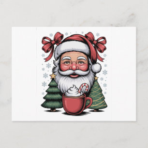 Weihnachts-Rote Coquette Weihnachtsfeiertage Famil Postkarte