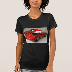 Weihnachts-Rote Corvette Classic Split Window T-Shirt