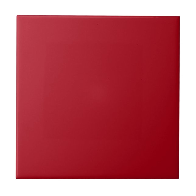 Weihnachts Rote Keramik Tile Fliese (Vorderseite)