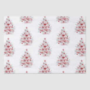 Weihnachts Rote Pfefferminzbaume Seidenpapier