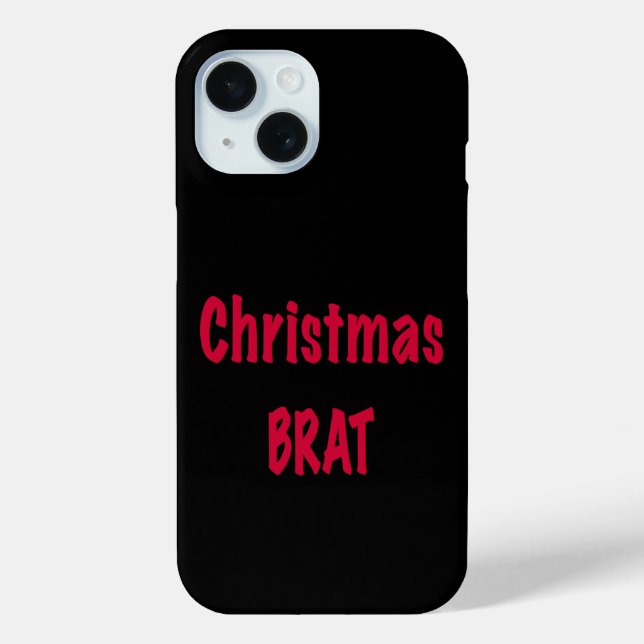 Weihnachts Roter Brat auf schwarz Case-Mate iPhone Hülle (Rückseite)