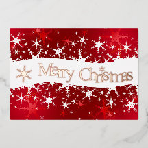 Weihnachts Roter Winter Schneeflocken