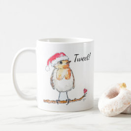 Weihnachts-Rotkehlchen Kaffeetasse