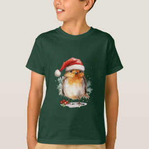 Weihnachts-Rotkehlchen T-Shirt