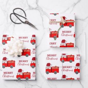 Weihnachts-Rottruck Geschenkpapier Set