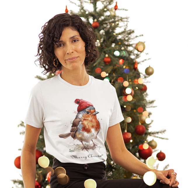 Weihnachts-Rotweinrobe, anpassbar T-Shirt (Von Creator hochgeladen)