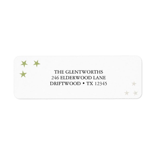 Weihnachts-Rücksendeadresse (Vorne)