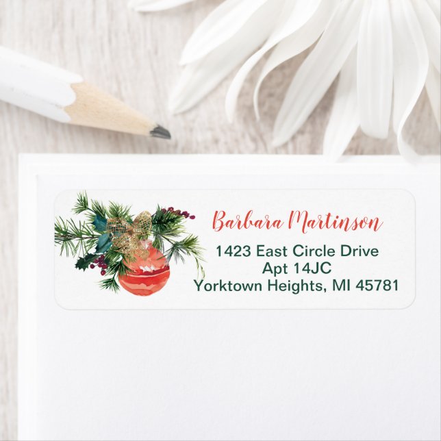 Weihnachts-Rücksendeadresse (Insitu)