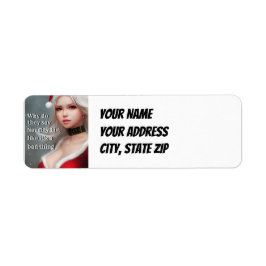 Weihnachts-Rücksendeadressen-Aufkleber