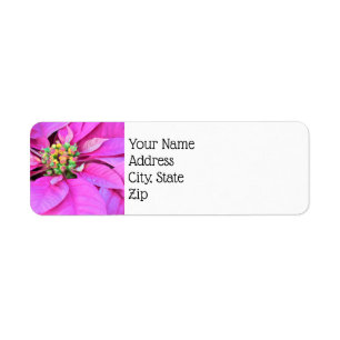 Weihnachts-Rücksendeadressen-Aufkleber - Pink Poin
